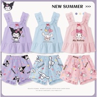 Girls Children Kuromi Pyjamas set Girls Sleeveless Home Singlet Pyjamas Sleepwear sets.