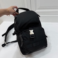 PRADA Re-Nylon 黑色 尼龍 十字紋 皮革 胸包 胸口包 斜背包 側背包 肩背包 腰包