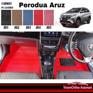 Perodua Aruz Customized Leather Car Floor Mat 3 ROW