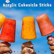 FKILLA Popsicle Sticks, Transparent Acrylic Popsicle Mold, Accessories Reusable Ice Cream Sticks