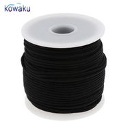 [vsrhkq] Paracord 6 Strands Parachute Cord Rope 164 feet Outdoor Fishing Black black