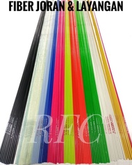 fiber carbon bahan joran pancing 200cm sampai 80cm kaku dan lentur