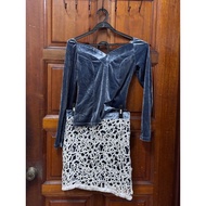 Women Silk Crossbag Suit Set ( S / EU 36 / UK 8 / US 4 )