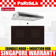 (Bundle) Ariston ASL9FLTX 90cm Compact Hood + NIG720BS 73cm 2 Zone Induction Hob