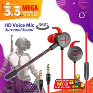 🎮Gaming Earphone Microphone Razer PUBG Game Headset Noise Cancelling HIFI Sport Stereo Earbud Mic Wi