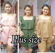 plus size challis terno