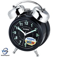 Casio Clock TQ-362-1A TQ-362-1 TQ-362 Twin Bell Alarm Black Analog Snooze Retro Design Table Clock