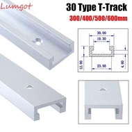MERY 1Pcs T-Track, Slide Guide Rail 300-600mm T-Slot Track,  T Slider Fixture Slot Slide 30 Type Alu