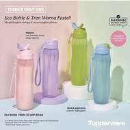 Tupperware Eco Bottle with Straw ukuran 750ml 1 pc - Hijau