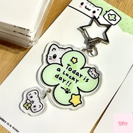 4-Leaf Clover Keychain Lucky Message Lucky Clover – Lucky Gifts, Bag Hanging Accessories, Keys V2