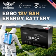ENERGY EG90 12V 9AH BATTERY ELEKTRIK SPRAY RACUN RUMPUT BATERI ELECTRIC SPRAYER PUMP KNAPSACK SPARE 