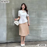 Chân váy xếp ly bên dáng chữ A BEMINE  VT410