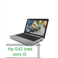 Hp G42 Intel core i3 ram 4gb hdd 250 gb size laptop 14 Windows 10