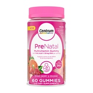 Centrum Prenatal Multivitamin Gummies with DHA and Folic Acid, Mixed Berry and Orange Flavors - 60 C