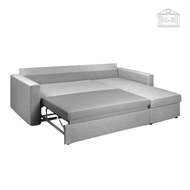 Home best โซฟาผ้า L-Shape โซฟาผ้าเบด Spaco 3 ที่นั่ง รุ่น Shazam แข็งแรง หนานุ่ม นั่งสบาย แถมหมอน 3