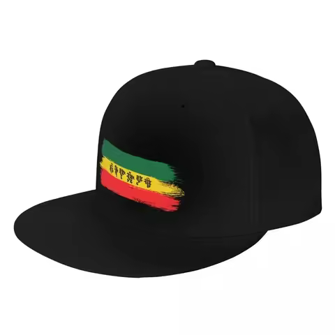 2026 Ethiopian, Amharic (??????) Baseball Cap Hip Hop Rugby New In Hat Foam Party Hat Women Men's