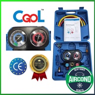 R1234YF, Manifold Meter Set Gauge (Complete Set) For R1234YF, High Performance & Heavy Duty,A/c Air 