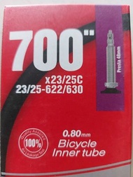 ยางในจักรยาน 700x23/25/28c FV48 622-630 Bicycle Inner tube ยางใน เสือหมอบ ทัวริ่ง CHAOYANG ของแท้ ส่