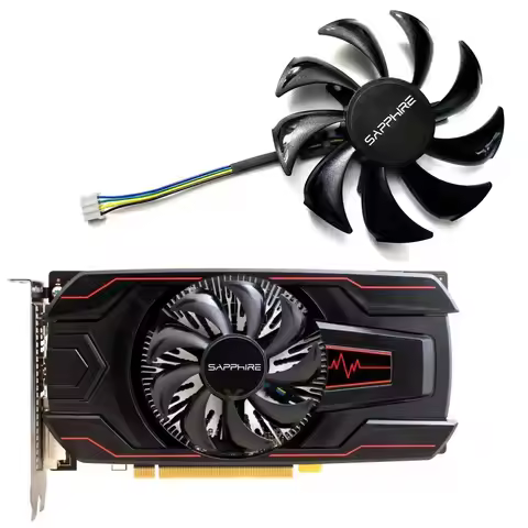 New For SAPPHIRE Radeon RX550 560 460 PULSE Graphics Card Replacement Fan GA91S2M