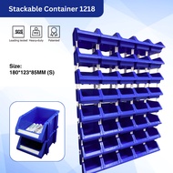 1218 KTK Plastic Stack Storage Bin | Box | Stackable | Organizer | Organization | Container cabinets
