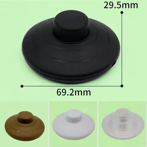 1PC 317 Floor Lamp Foot Switch 2A 250V On Off Halfway Round Foot Reset Button Online Switch High Qua