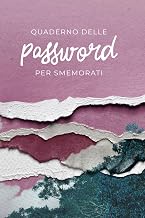 Quaderno delle password alfabetizzato da A a Z -107 pagine 4 per lettera, 312 password e siti - Tema