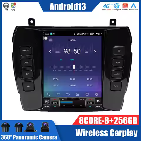 Android 13 For Jaguar XJ X-TYPE 2004-2008 Car Radio Stereo Tesla Screen Multimedia PlayerCarplay Aut