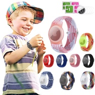 Bracelet for Kids Compatible with AirTag, Nylon Stretch Braided Air Tag Wristband, Protective Case for Airtag GPS Tracker Holder, Adjustable Elastic Watch Band for Toddler Child El