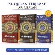 Alquran Ar Risalah A5, Translated Waqf Ibtida Tajwid Color and Latin Alquran Arrislah Medium Size A5