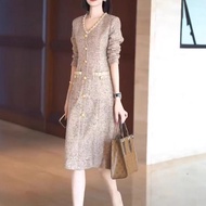 Daaimei Yiyuan 2025 Elegant Spring Fashion Mid-Length Dress