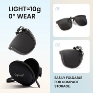 Cyxus Classic Clip On Polarized  Sunglasses with PC Frame for Men/Women 1500