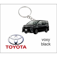toyota voxy black keychain 2d