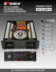 Power Amplifier dbvoice Power Four Original 4 Channel 4 x 2000 Watts Db Voice Power Four Class H