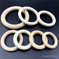 diy Wooden Circle Hanging Ring Handbag Wooden Buckle Material Natural Wood Circle Jewelry Wooden Cir