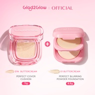 【2 IN 1】Glad2Glow Perfect Cover Cushion คุชชั่น cushion รองพื้น  foundation คุชชั่นโซเอ้+Perfect Pow