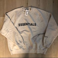 Last one❗️全新正版FOG Essentials AW20 Cotton Sweater 衞衣灰白色 加大 XL