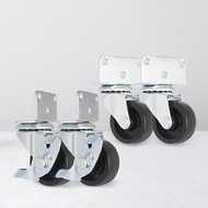 AXL 40mmL型四角板PP輪 可用於嬰兒床或花架(2活動輪2剎車輪)