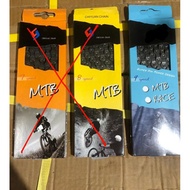 Chain 9 speed silver 114L TAYA PYC can be mtb road bike racing