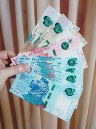 大量換新鈔港幣紙幣 20, 100, 500，1000