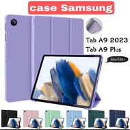 012.Foldable Silicone Leather Tablet Case Samsung Galaxy Tab A9 Plus A9Plus 2023 With Pen Slot Shock