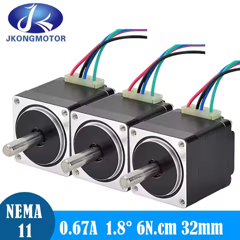 1/3PCS/set Nema 11 Stepper Motor 28x28x32mm 1.8deg 0.67A 6Ncm/8.5oz-in 2phase Nema11 Stepping Motor 