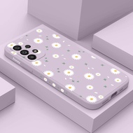 Deciduous Daisies Phone Case For Samsung Galaxy A73 A53 A33 A23 4G 5G Cover Liquid Silicone Side Pat