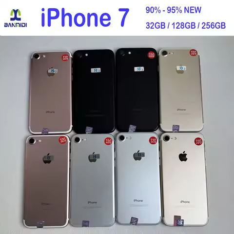 Original 4.7'' iPhone 7 4G LTE Cellphone Unlocked Quad Core 12MP 32GB/128GB/256GB ROM 2GB RAM IOS Sm