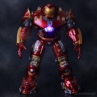 Avengers Iron Man  Figurine Figura Transformers Ultraman Anime Kanak Hulk with Led Light Figure Mainan Transformer Ironman