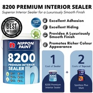 Nippon Paint 8200 Premium Interior Sealer Wall Sealer | Pengedap Dinding Premium Dalaman