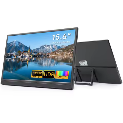15.6 inch Portable Travel monitors For Laptops FHD IPS 1080P External Screen Extender for MAC Phone 