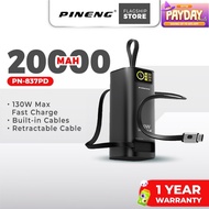 [NEW] Pineng PN-837PD 20000mAh 130W Fast Charging Portable Powerbank Build-In 70cm Retractable Cable
