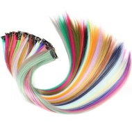 Hair Clip Wig Hair Clip Wig Highlight Color Korean Fashion Wig/ Extension Smoothing Clip Wig/