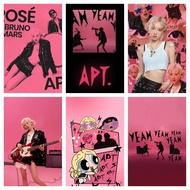 Rose & Bruno Mars APT. Poster Print Rose BlackPink Trendy APT Song Apateu Decor Kpop Wall Art