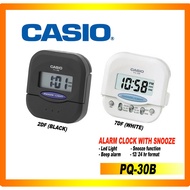CASIO PQ-30B-7DF (White) 2DF (Black)  Pocket Travel Alarm Beep Clock Snooze